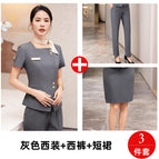 Gray suit + pants + skirt / S