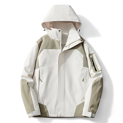Cross-Mirror Outdoor Single-Layer Jacket for Women, Spring & Fall Thin Windproof and Waterproof Mountaineering Jacket, Jacket for Men