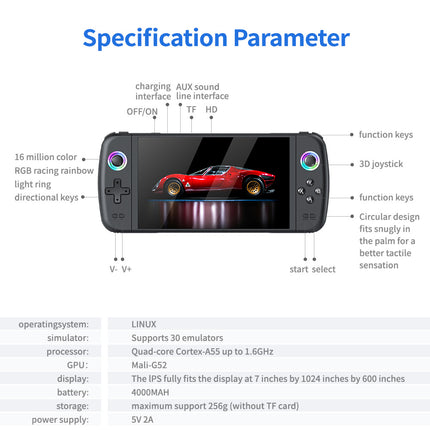 Cross-Border New M27 Large-Screen Handheld Game Console Portable Arcade High-Definition Nostalgic Retro Tv Home Handheld Console