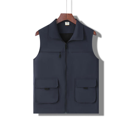 Fun Casual Vest Printing Multi-Pocket Tooling Vest Wholesale Staff Vest Printing