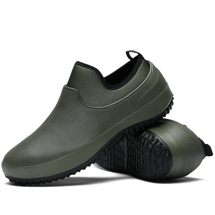 2025 New Summer Cross-Border Eva Water Shoes for Men and Women Catering Car Wash Low-Top Work Shoes Export Large Size Kitchen Shoes