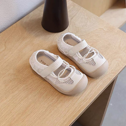 2025 Summer New Children's Shoes Little Girl's Tianme Lace-up Casual Shoes Korean Style Fashionable Girls' Frame Shoes