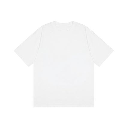 2026 Summer 220g Pullover Round Neck Pure Cotton Short-Sleeved T-Shirt for Men and Women, Loose Casual Thick Versatile Top