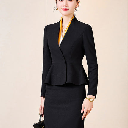 Business attire suit female temperament sales department tooling hotel front desk work clothes beautician jewelry store work clothes autumn
