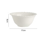 6 inch embossed bowl-white