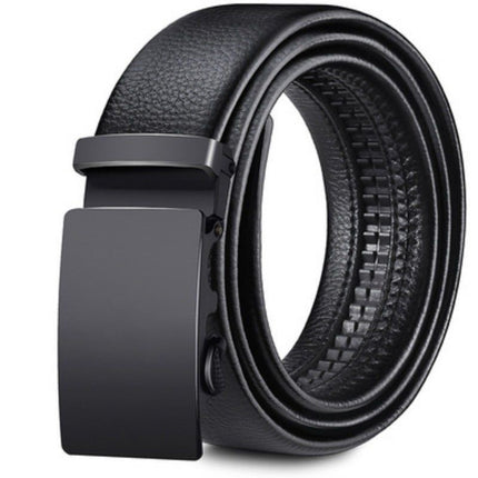 New Men's belt casual Korean style alloy automatic buckle pants belt green middle-aged belt business versatile
