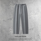 Straight pants-drain gray / S
