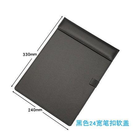 Wholesale a4 business leather meeting signing tablet clip hotel contract signature document magnetic Menu Pad clip