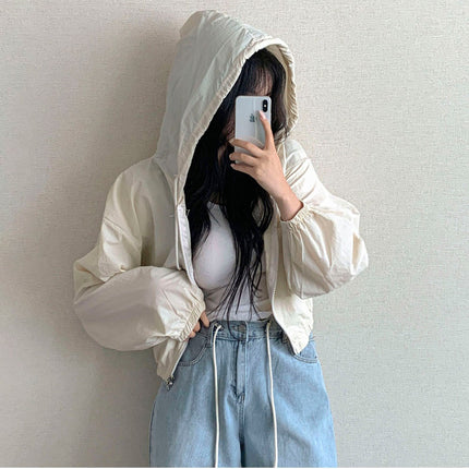 2026 New Thin Style Fashionable Quick-Drying Relaxed Long-Sleeve Sun Protection Clothing Versatile Low-Key Breathable Short Jacket for Women