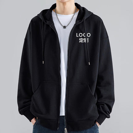 Sweater custom printing figure work clothes coat logo team class clothes diy spring and autumn hooded cardigan custom