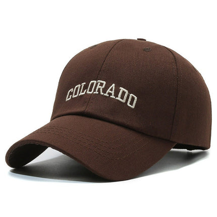 Four-Season Sunshade Baseball Cap Unisex Fashion Versatile Wide-Brim Face-Slimming Duckbill Cap Trendy Letter Deep Crown Hat