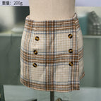 Apricot plaid / S