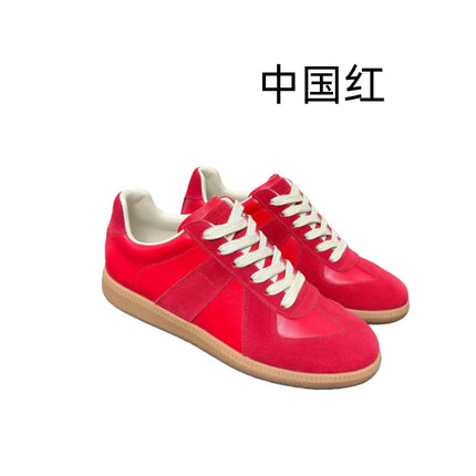 Internet Celebrity Popular Men's and Women's Couple Shoes, Versatile Trendy Shoes, Retro Sports White Shoes, Genuine Leather Moral Training Shoes, Men's Shoes