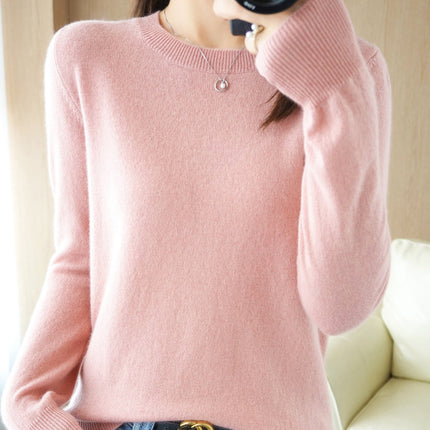 Cross-Border 2025 Autumn and Winter New Base Layer Sweater for Women, Plus Size Women's Clothing, Long-Sleeved Top, Knitwear, Winter Apparel