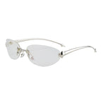 Silver frame transparent sheet (light purple film plated)