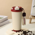 (including tax price) / Double-walled coffee mug 530ml - plain red