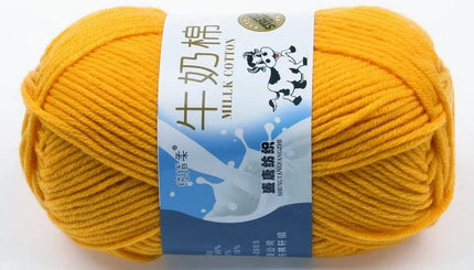 Five-Strand Milk Cotton Wool Ball Wholesale Medium Thick Thread Crochet Doll Shoes Scarf Handmade DIY Knitting Material Package