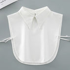White peak collar (neck button style)