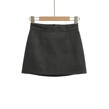 Hot Girl High-Waisted Elastic Slim-Fitting Anti-Exposure Short Skirt for Women 2025 Summer Hot Girl Tight-Fitting Hip-Hugging Skirt One-Step Skirt