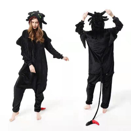 Cross-Border Wholesale Flannel Unicorn Onesie Pajamas Cartoon Animal Cute New Style Adult Cross-Border Loungewear
