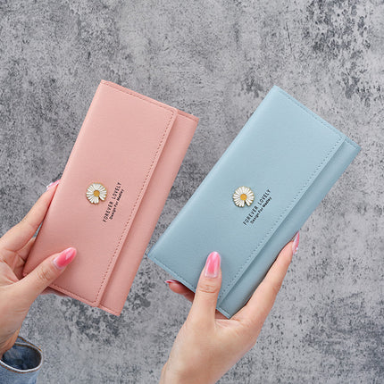 Manufacturers wholesale new wallet ladies fashion purse simple small folding small wallet mini version card bag female