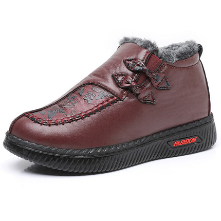Old Beijing cloth shoes old man cotton shoes winter grandma warm non-slip middle-aged old lady fleece-lined women's shoes mother shoes