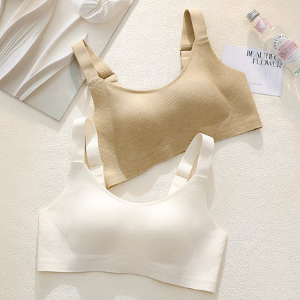 Ultra-thin Underwear Women's Large Chest Small and Slimming Parammary Anti-sagging Small Chest Comfortable plus size Bra