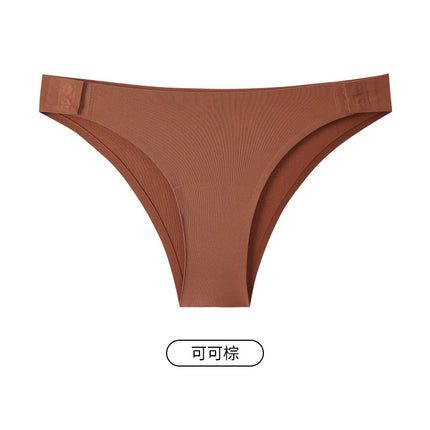 T07 Cross-Border Summer Milk Leather Triangle t Pants Pure Desire Sexy Pure Cotton Antibacterial Crotch Fitness Sports Yoga Underwear for Women