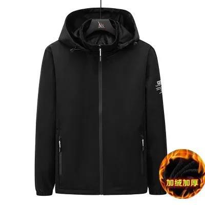 Removable Autumn Parker Men's 2023 New Fashion Brand Jacket Fleece-lined Thickened Jacket Men's Fashionable Men's Clothing