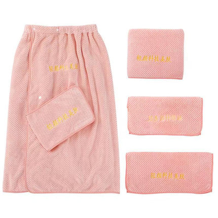 Coral Fleece Material Pineapple Pig Beauty Salon Towel Large Bath Towel Skin Management Headwear Bed Towel Bath Skirt