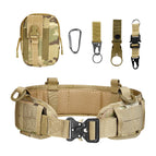 Belt + waistband + waist bag + water bottle buckle + keychain + carabiner + eagle beak hook (cp camouflage)