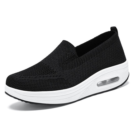 Women's Shoes Versatile 2026 Summer New Cross-Border Temu Slip-On Rocking Shoes Thick-Soled Air-Cushioned Casual Shoes