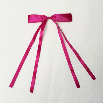 Yang Zi's Same Style Large Retro Ribbon Bow Hairpin for the Back of the Head, Super Fairy Elegant Hairpin Spring Clip Hair Accessory