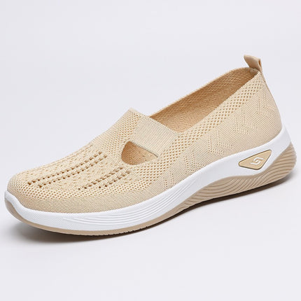 Shoes for Middle-Aged and Elderly Women, Breathable and Comfortable Summer Shoes, Factory Direct Sales, Soft-Soled Casual Slip-On Mesh Mother's Shoes