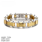 Steel gold bracelet-12mm*23cm / Stainless steels.steel