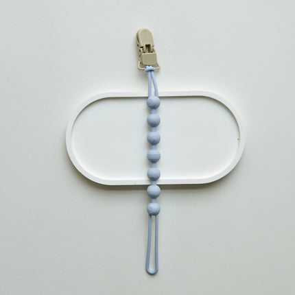 Ins Infant Silicone Pacifier Chain Portable Belt Clip Anti-loss Silicone Chain Baby Packing Gum Lanyard
