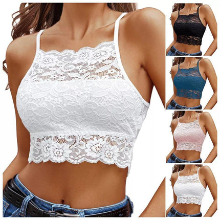 Amazon Cross-Border New Sexy Breast-Wrapped Lace Push-Up Suspender Bra