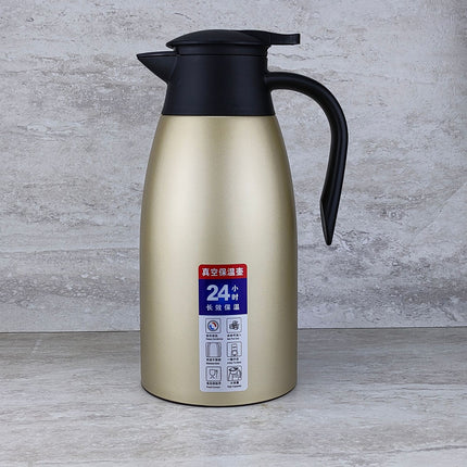 304 stainless steel vacuum restaurant thermal pot household European coffee pot large capacity hot water bottle welcome pot logo