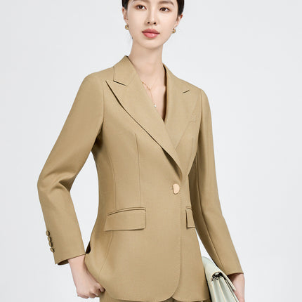 Professional Suit Fashionable 2025 New Classy Western Style Goddess Style Commuter Suit Fruit Green Jacket for Women