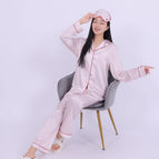 Pink ecg eye mask set / S