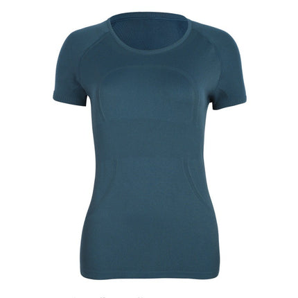 Lulu Original Standard Tech Short-Sleeved 1.0 Breathable Round Neck Women's Slim Sports Top Running Training T-Shirt Yoga Wear