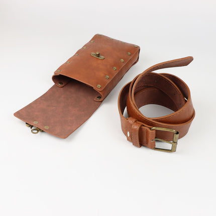 Amazon Hot Selling Steampunk Phone Bag Medieval Renaissance Role Playing Accessories Sport Fanny Pack