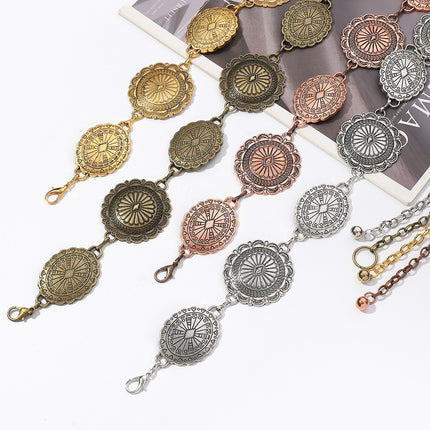 European and American high-end fashion metal waist chain retro Bohemian style Joker waist chain exaggerated single circle waist chain wholesale