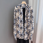 Jacquard satin blue charm