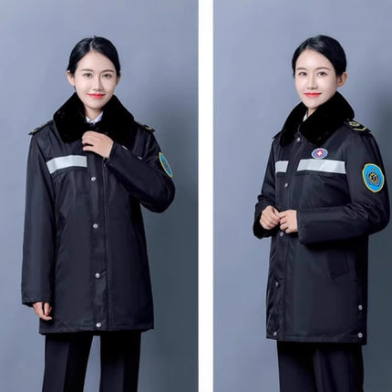 Autumn and Winter Cold-Proof Nurse Duty Cotton-Padded Jacket Thickeneded Warm down Medical Emergency Medical Care Men's and Women's Cotton-Padded Jacket