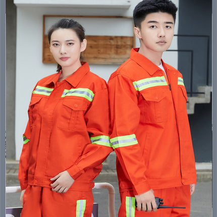 Spring, Autumn and Winter Sanitation Work Clothes Suit, Cotton-Padded Clothes, Reflective Clothes, Cleaning Road Maintenance Workers' Work Clothes, Cotton-Padded Jackets, Labor Protection Clothes