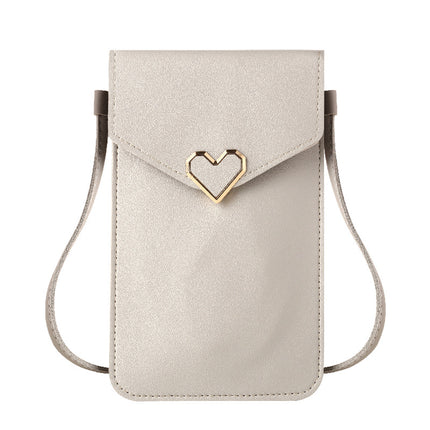 Mobile Phone Bag Women's Cross-Body Halter Mobile Phone Bag 2024 New Summer Vertical Style Lightweight Walking Touch Screen Small Bag