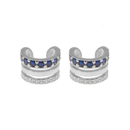 Amazon, Aliexpress, Temu, Shein, European and American Cross-Border Popular Luxury Zircon Earrings and Ear Clips Wholesale