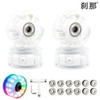 6 lights snowflake color light wheel (White bearing) 4 + multi-function wrench