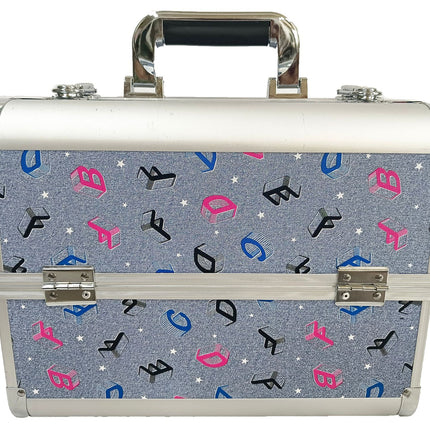 Manufacturer's Ready-Made Wholesale and Retail Professional Makeup Box, Beauty and Manicure Box, Double-Layer Large-Capacity Portable Makeup Box